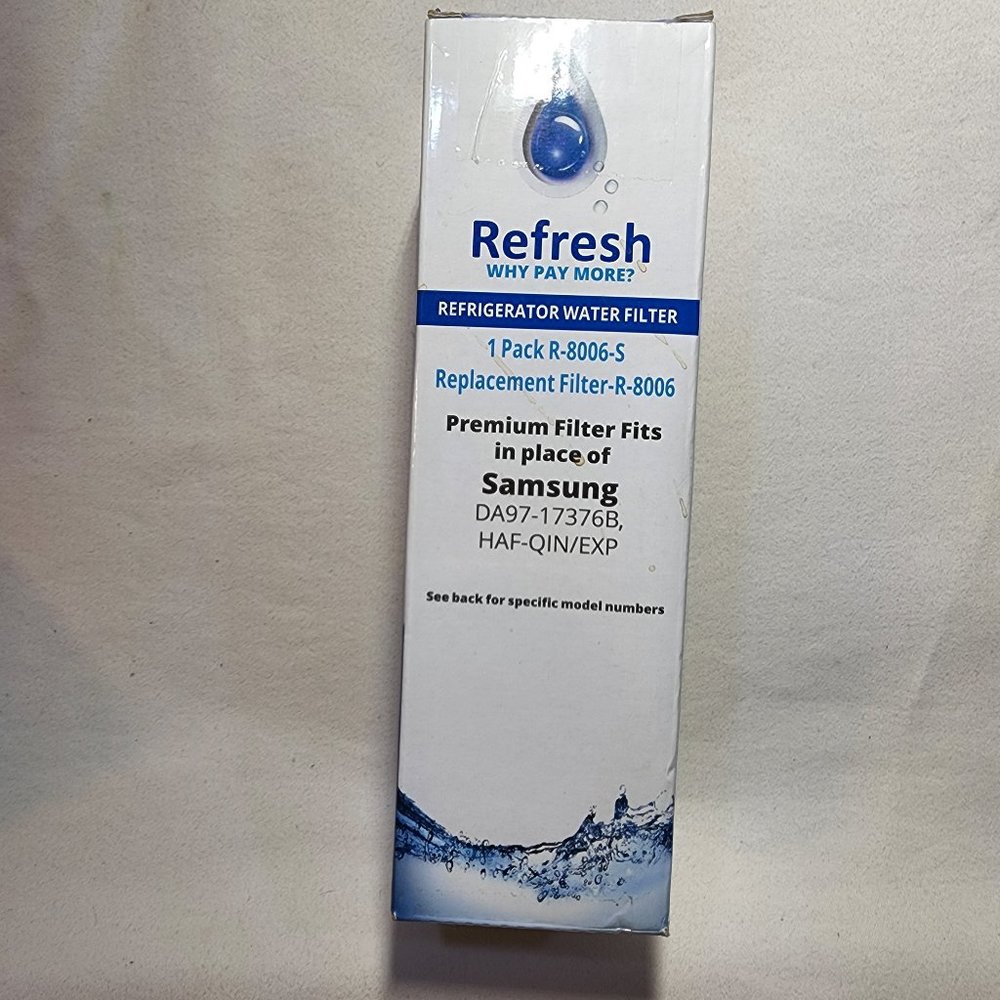 REFRESH Refrigerator Filter Premium Filter-R-8006 Fits place of READ DESCRIP.